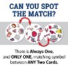 MasterPieces Officially Licensed MLB Washington Nationals Spot It Game for Kids and Adults - 4 of 4
