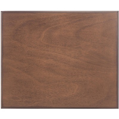Athena Medium Brown Pinewood Accent Table with Storage