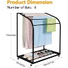 44" Tall Pool Towel Rack Outdoor with Wheels, Towel Drying Rack, 5 Tier Freestanding Organizer for Bathroom & Patio, Heavy-Duty Storage Rack - 3 of 4