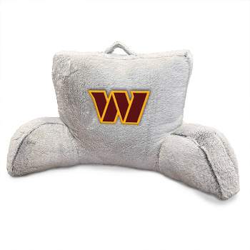 NFL Washington Commanders Faux Fur Logo Backrest Support Pillows