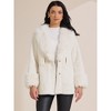 INSPIRE CHIC Women's Faux Fur Winter Lapel Shaggy Warm Fluffy Jacket with Pockets - 3 of 4