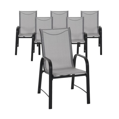 COSCO Outdoor Living Paloma Steel Patio Dining Chairs