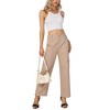 Clearlove Work Pants Women High Waisted Business Casual Outfits 2025 Wide Leg Workwear Trousers - 3 of 4