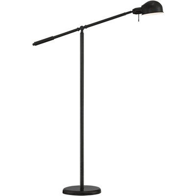 360 Lighting Modern Pharmacy Floor Lamp 55" Tall Dark Bronze Dawson Adjustable Boom Arm and Head for Living Room Reading Bedroom Office