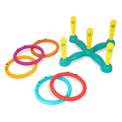 kids Toys 4pc Flying Rings Fun Outdoor Summer Toys 
