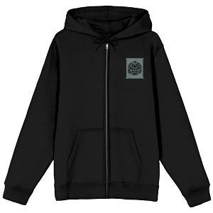Dungeons & Dragons Tomb Of Horrors Long Sleeve Zip Up Men's Black Hooded Sweatshirt - 1 of 4