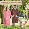 Inhand Gray Fuzzy Wearable Hoodie Blanket - Oversized Cozy Polyester Sweatshirt for Women, One Size Fits All - The Perfect Warm Gift - 4 of 4