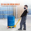 VEVOR 55 Gallon Drum Dolly, 1200 lbs Load Capacity, Barrel Dolly Cart Drum Caddy Round Dolly Steel Low Profile, Heavy Duty Steel Frame - 3 of 4