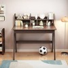 Wooden Desk, Home Office Desk, Study Desk, Writing Table Computer Desk With Drawers and Chair, Removable Hutch - 2 of 4