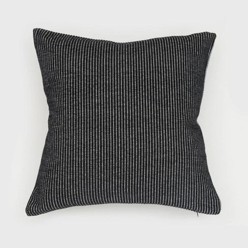 18 Square Black Hearts Pillow by Bee1ne — ZENGENIUS, INC.