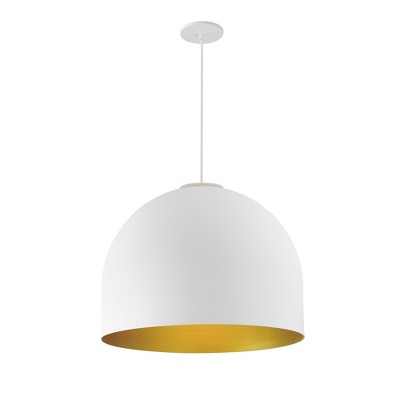 ET2 Lighting Foster 1 - Light Pendant in  White/Gold