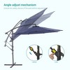 Sonkuki 10 Ft. Patio Offset Umbrella Outdoor Hanging Umbrellas w/Steel Frame - 4 of 4