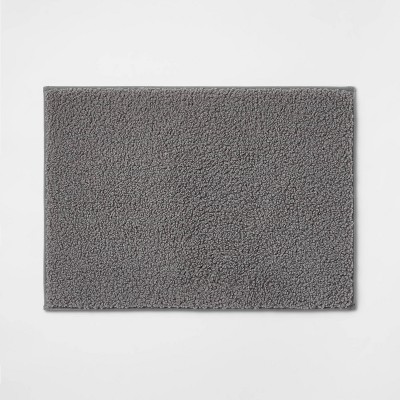 17"x24" Boucle Memory Foam Bath Rug Dark Gray - Room Essentials™