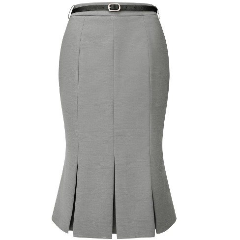 White fishtail pencil clearance skirt