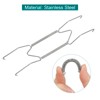 Unique Bargains Stainless Steel Invisible Design Wall Plate Hanger 1 Set - 4 of 4