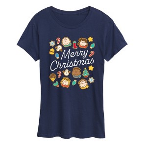 Women's - Peanuts - Merry Christmas Cookies Short Sleeve Graphic T-Shirt - 1 of 4