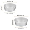 Unique Bargains Aluminum Alloy Nonstick Removable Bottom High Temperature Resistant Round Cake Pan 1 Set - 2 of 4