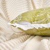 REGALWOVEN Fade-Resistant Leaf Print Ruffled Trim Bohemian Throw Pillow Cases 2 Pcs - 3 of 4