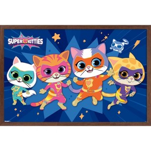 Trends International Disney Jr. SuperKitties (2023) - Heroes Framed Wall Poster Prints - 1 of 4