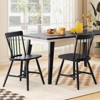 Tangkula Dining Chairs Set of 4 Farmhouse Kitchen Chair w/ Rubber Wood Frame Wide Seat - 4 of 4