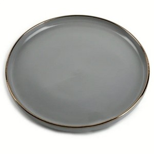 LunaLulinlk Stoneware Ava Dinner Plate, Grey - 1 of 4