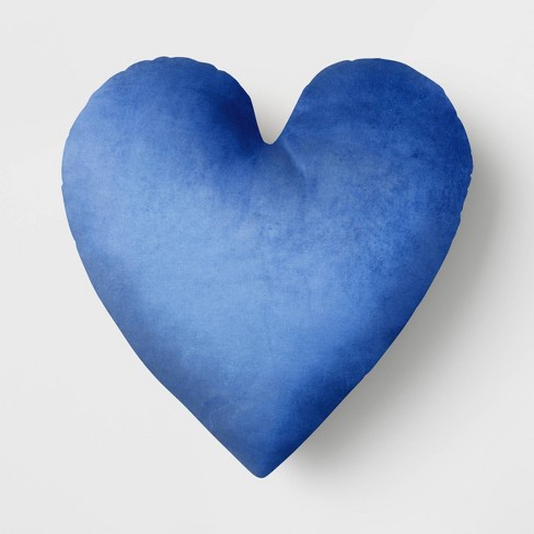 Blue 2025 heart pillow