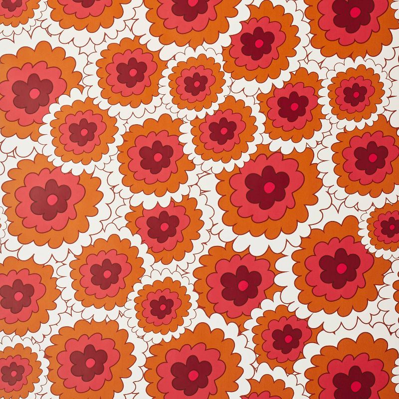 Penelope Flower Wallpaper Fiesta Coral - Opalhouse&#8482; designed with Jungalow&#8482;, 4 of 6