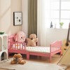 KTMBDW Classic Design Toddler Bed, Low To Floor Design, Two Side Safety rails, Non-Toxic Finishes, Wooden Nursery Furniture - 3 of 4