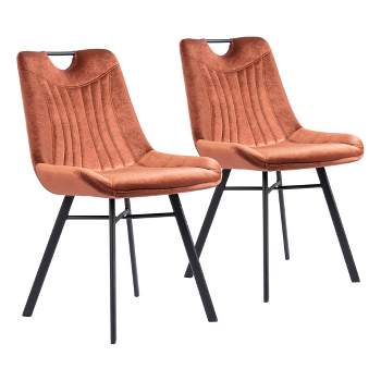 Set of 2 Jill Dining Chairs Brown - ZM Home