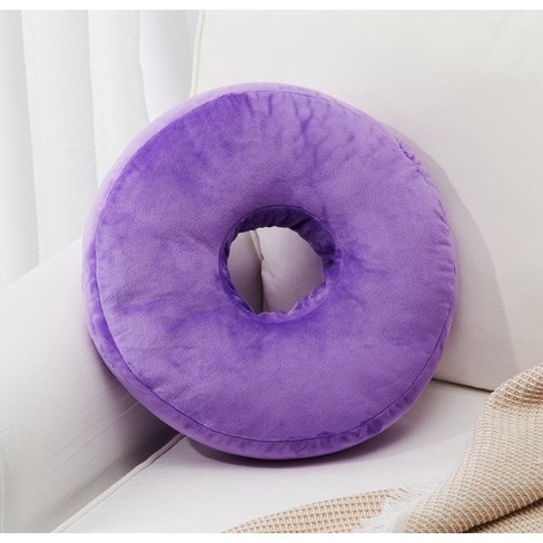 Cheer Collection 16 Round Donut Shaped Throw Pillow Purple Target