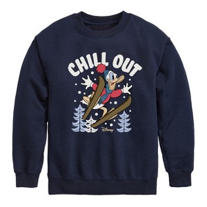 Boys' - Disney - Chill Out Graphic Long Sleeve Fleece Sweatshirt - 1 of 4