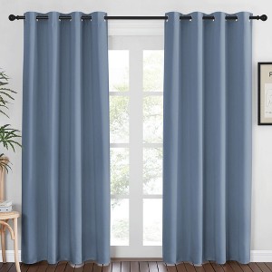 NICETOWN Grommet Top Blackout Curtains, Thermal Insulated Noise Reducing Window Drapes (Set of 2) - 1 of 4