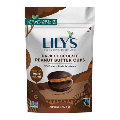 lily chocolate peanut 2oz cups butter dark target sweets