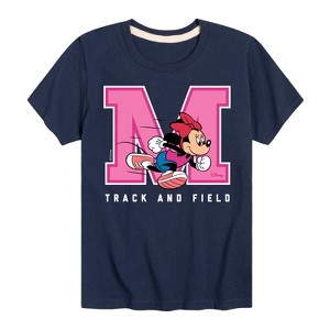 Boys' - Disney - Minnie Track And Field Short Sleeve Graphic T-Shirt - 1 of 4