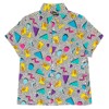MTV Matching Family Button Down Dress Shirt Neon Logo Little Kid to Adult - 3 of 4