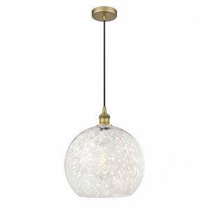 White Mouchette - 1 Light Cord Hung Pendant In Modern Style-16.63 Inches Tall and 13.75 Inches Wide - 1 of 1