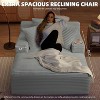 AENKYO Oversized Corduroy Sleeper Sofa Bed & Cloud Lounge Chair,2 Pillows | Boneless Upholstered Chaise for Living Room - 4 of 4