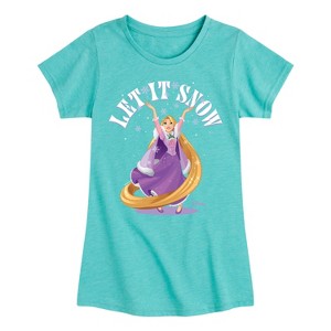 Girls' - Disney - Let It Snow Fitted Short Sleeve Graphic T-Shirt - 1 of 4