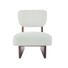 PAGED Modern Minimalist Accent Chair Set of 2 Living Room Chairs with Sturdy Wood Base Comfy Chair for Bedroom - 2 of 4