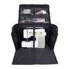 Everything Mary XXL 4 Wheel Collapsible Rolling Sewing Machine Storage Case, Black & Floral Trim - 2 of 4