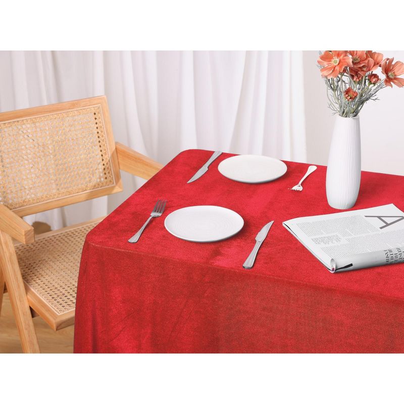 Unique Bargains Rectangle Wrinkle Resistant Washable Polyester Table Cover 1 Pc, 5 of 6