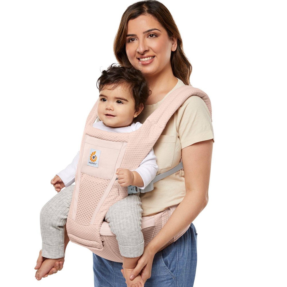 Ergobaby Alta 2 in 1 All Carry Positions Baby Carrier and Hip Seat - Pink Quartz