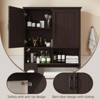 Over The Toilet Storage Cabinet with Barn Doors & Paper Holder Stand, Toilet Rack - 4 of 4