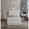 Meridian Furniture,Paxton Chenille Fabric Bed - 3 of 4