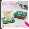Pimpernel Dans le Jardin Coasters - Set of 6, Cork Backing, Chicken Design, Protect Your Table, Easy to Clean, Charming Kitchen or Dining Accents - 3 of 4