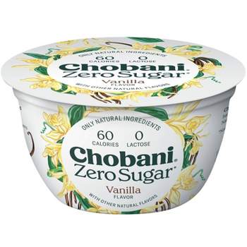 Chobani Zero Sugar Vanilla Nonfat Greek Yogurt - 5.3oz