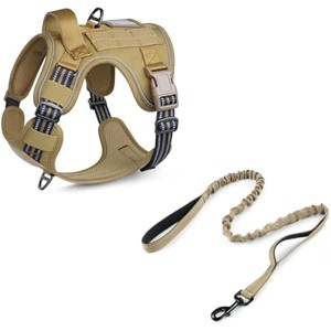 rabbitgoo Tactical Dog Harness and Leash for Large Adjustable Reflective Tactical Pet Harness - 1 of 1