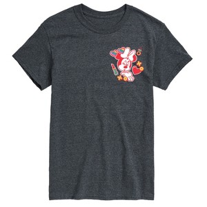 Men's - Disney - Minnie Kiss Art Short Sleeve Graphic T-Shirt - 1 of 4