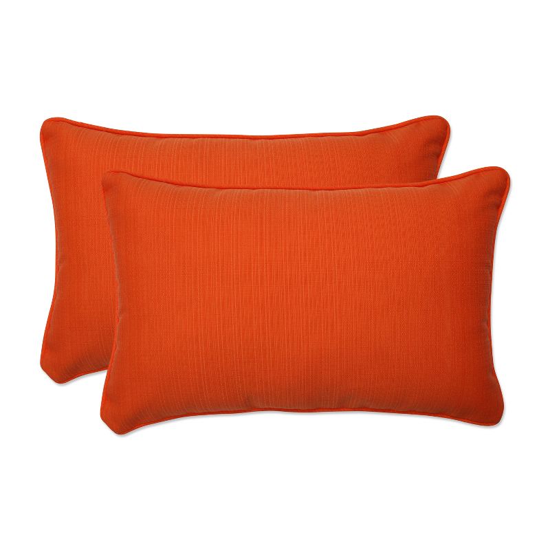 Fresco 2pc Rectangular Outdoor Throw Pillows - Pillow Perfect, 1 of 6