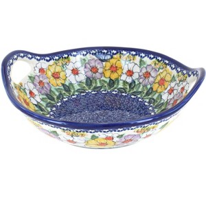Blue Rose Polish Pottery 416 Kalich Deep Bowl with Handles - 1 of 1